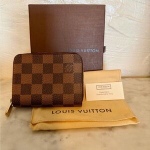 Louis Vuitton Damier Ebene Zippy Coin Purse
